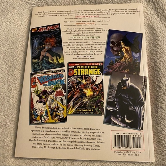 Mythos The Fantasy Art Reams of Frank Brunner trade paperback 2007 - Picture 2 of 9